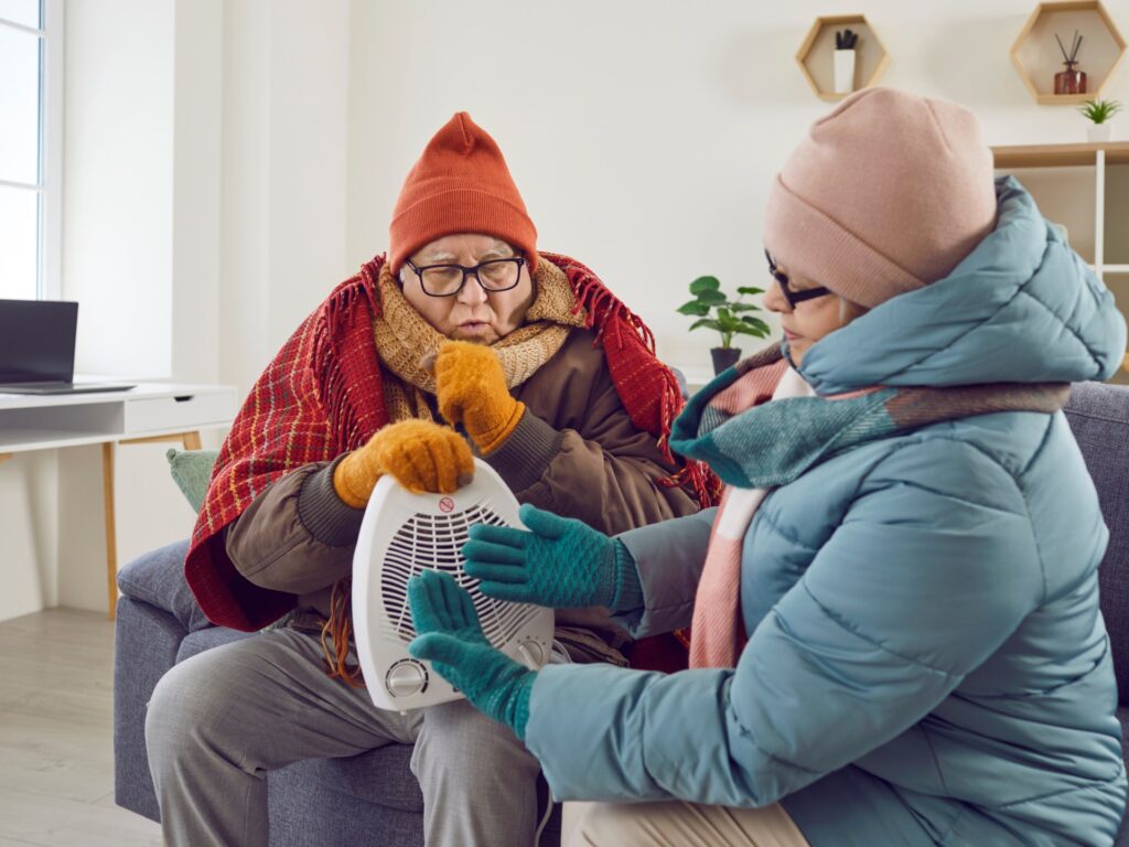 Why should heart patients be protected from the cold?