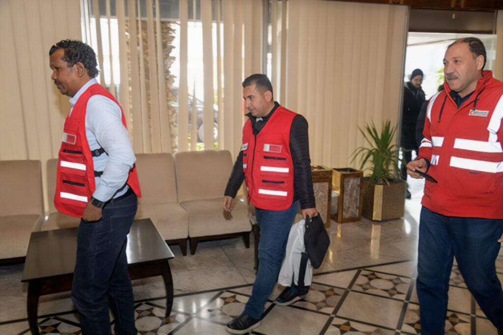A Qatari medical team arrives in Damascus for cardiac catheterization operations