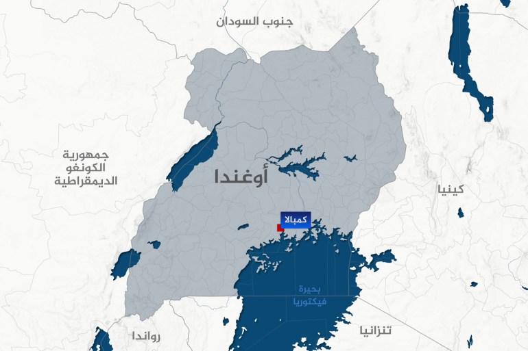 Special design map of Uganda