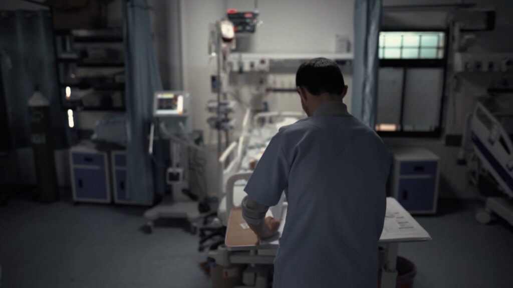 He killed them with bullets before they died with the disease .. The Israeli logo in targeting hospitals in Gaza