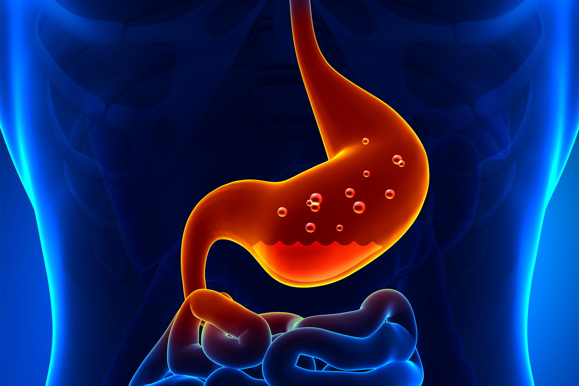 A study that reveals a relationship between stomach rhythms and mental health