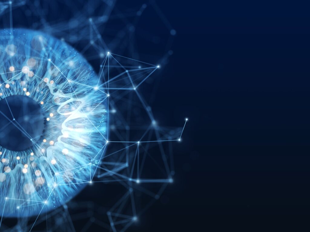 A protein found in the eye and blood is closely related to perception