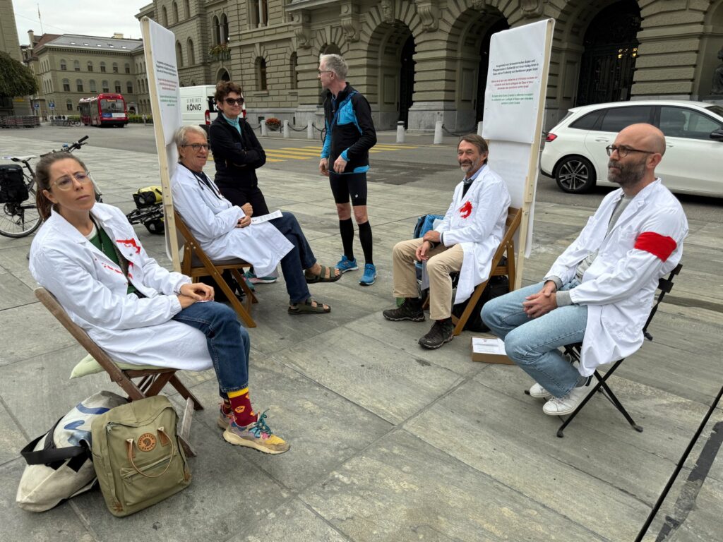 Swiss doctors and paramedics start hunger strike in protest against the Gaza war