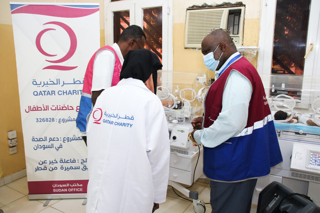 As part of its campaign in Sudan, Qatar Charity provides incubators and light therapy devices