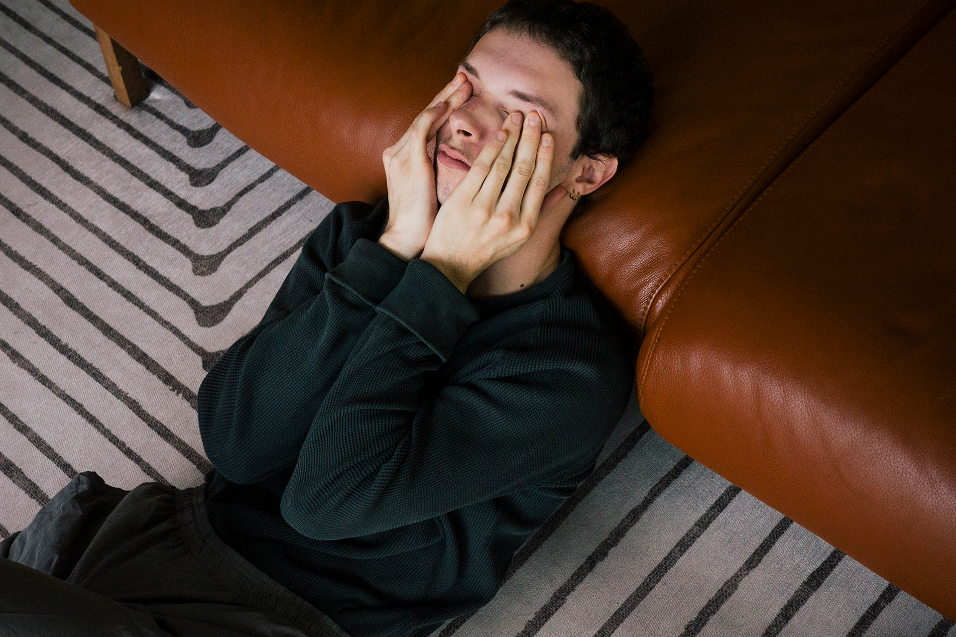 The eye's sensitivity to dazzle...what does it indicate?