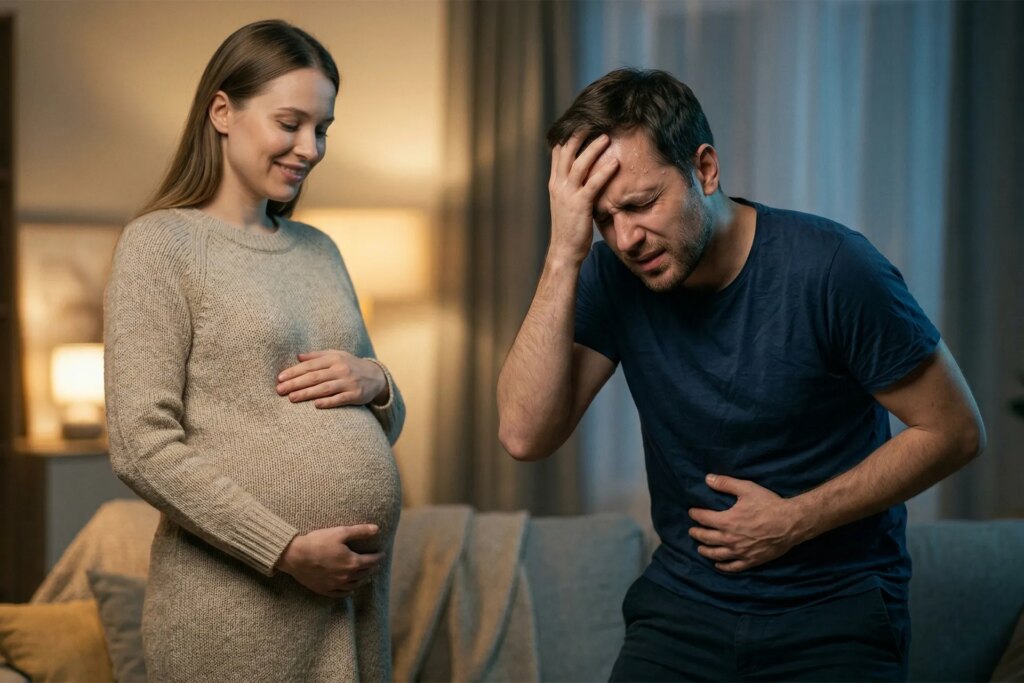 Covad Syndrome.. Why do some men suffer from pregnancy symptoms?