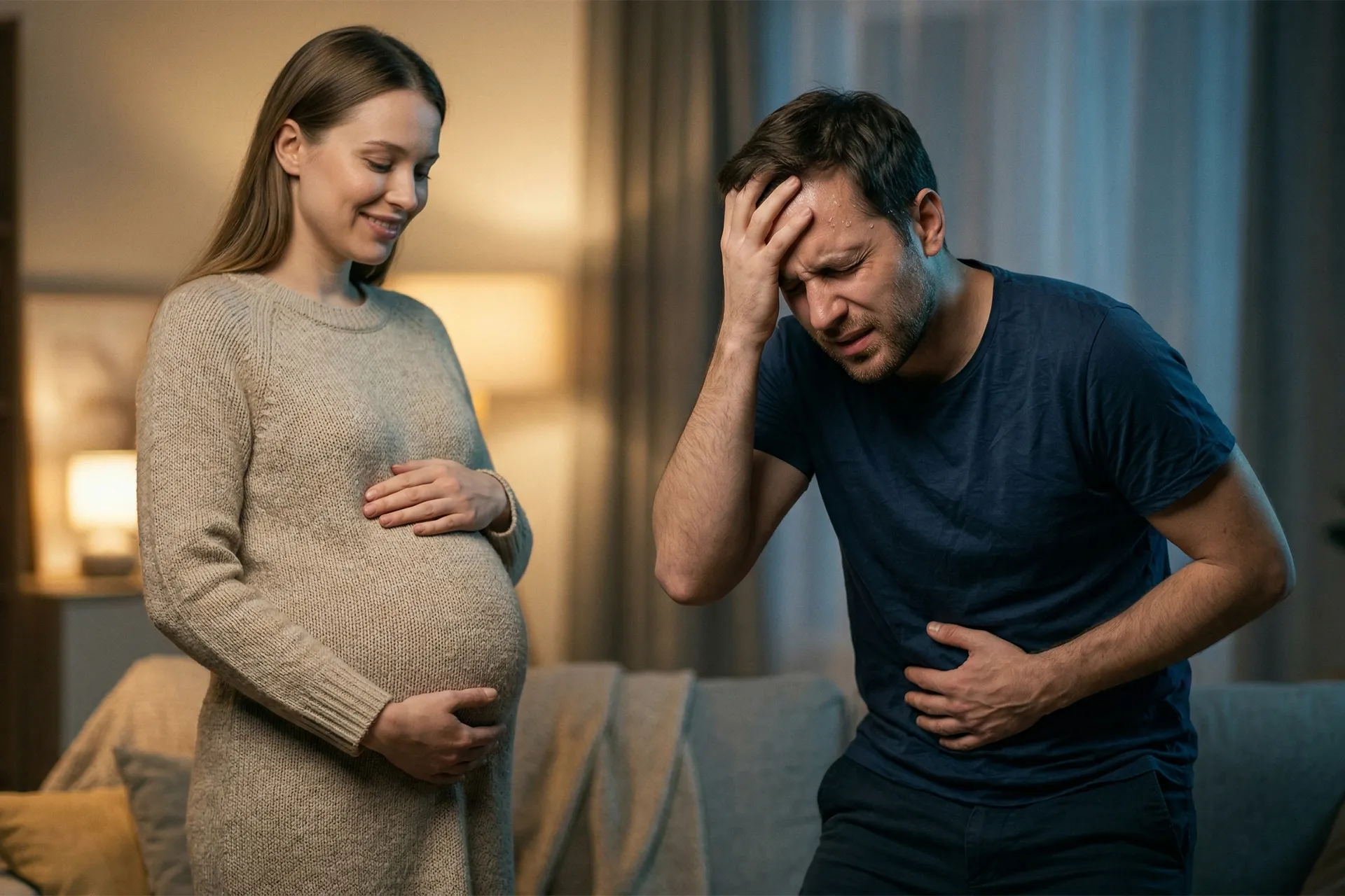 Covad Syndrome.. Why do some men suffer from pregnancy symptoms?