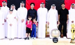 Sheikh Al-Qaqaa received well-wishers from sports figures and fans… Al-Rayyan celebrates Gulf glory at Al-Raheeb Castle