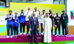 He achieved 7 colorful medals yesterday… a wonderful brilliance to support the shooting