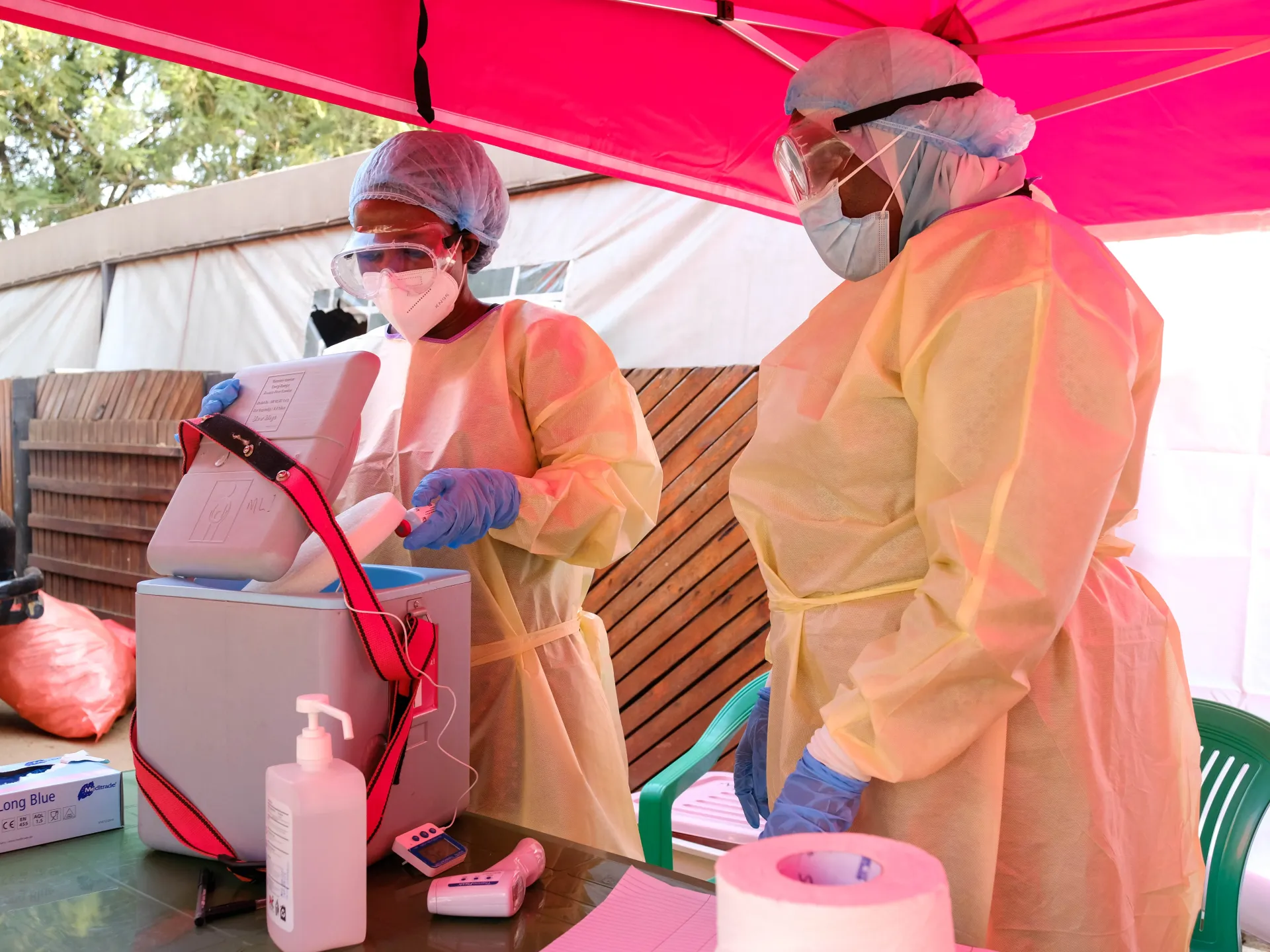 The World Health Organization declares an emergency after the outbreak of a deadly strain of Ebola