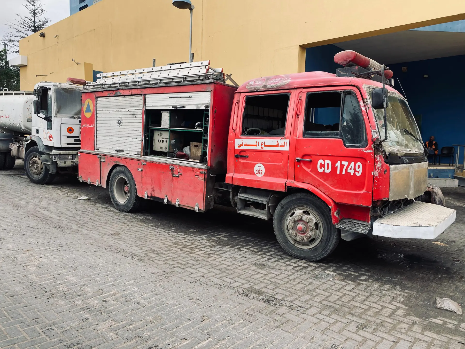After 90% of its vehicles were destroyed, Gaza's civil defense is on the verge of collapse