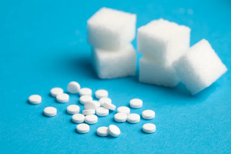 The results do not mean that sugar is the best alternative, or that people with diabetes should replace sweeteners with sugar