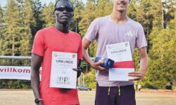 At the Neustadt International Meeting in Germany… Al-Annabi has absolute control in the 800m race