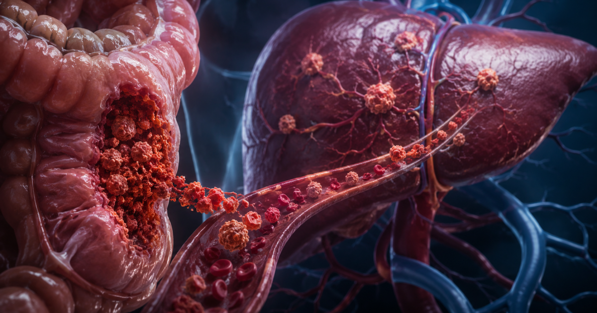 How does colon cancer transform into a version capable of invading the liver?