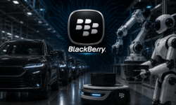 Paper robots "BlackBerry" New growth away from cars