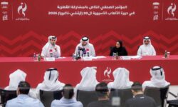Qatar participates with a delegation of 243 male and female athletes in the Asian Games in Japan