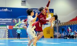 The Qatari junior handball team qualifies for the final of the Asian Championship