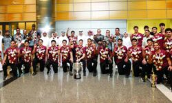 After the mission’s return, crowned with continental gold and World Cup qualification, a warm reception for the Asian handball champions