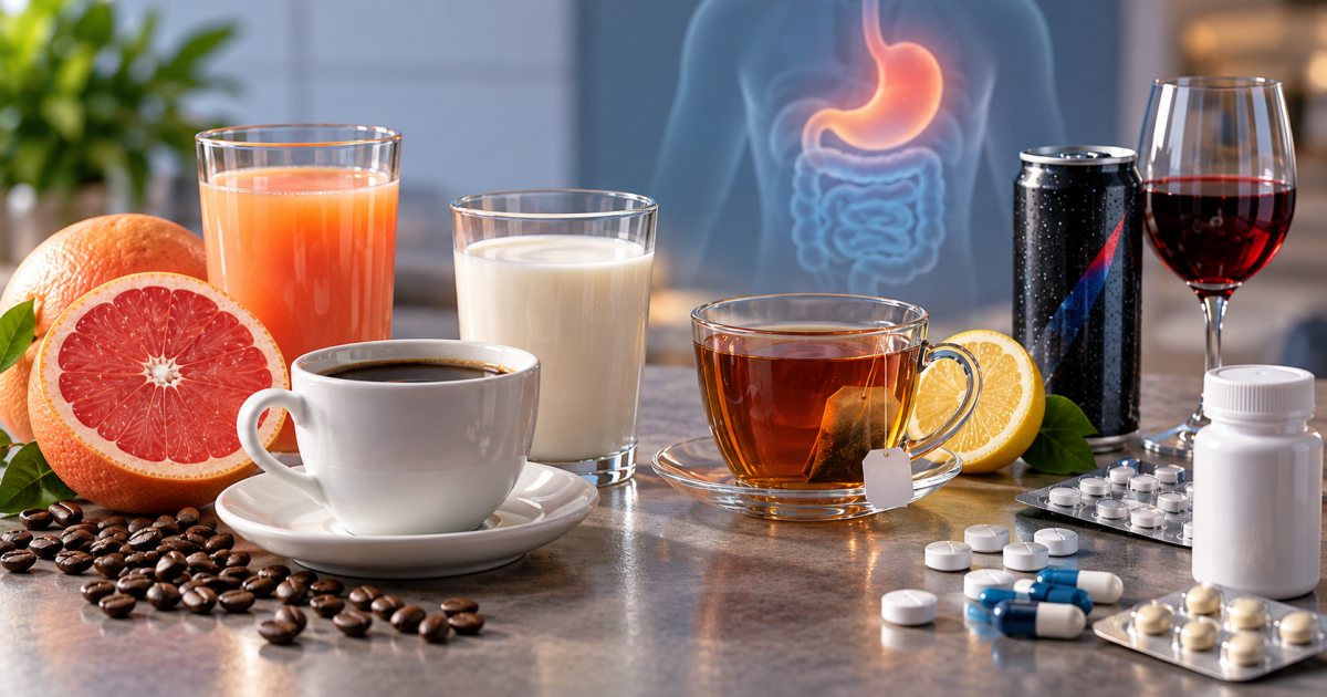 Beware: regular drinks may affect the effectiveness of your medication