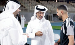 The President of the Football Association motivates Annabi