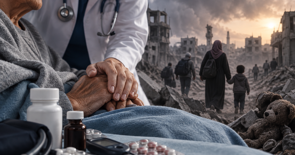 Why do chronic diseases become more dangerous in wars?
