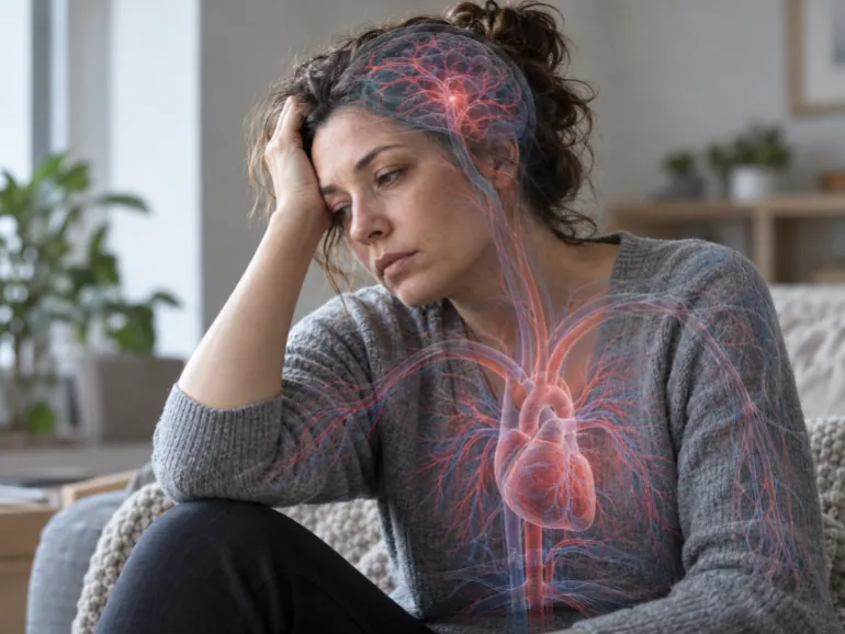 Some people with long Covid experience persistent fatigue and disturbances in concentration (AI generated)